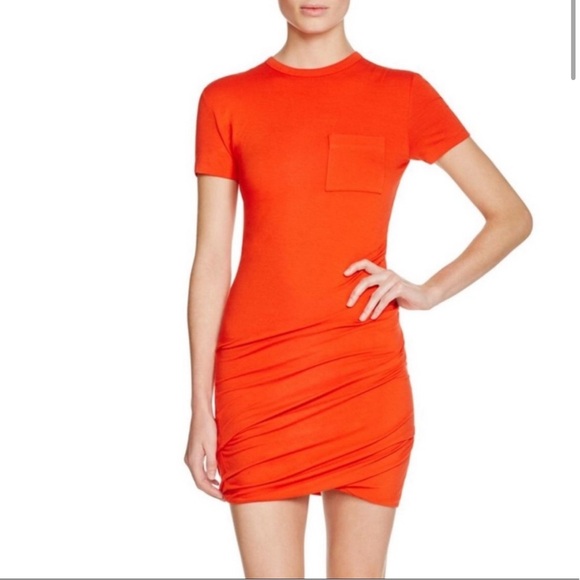 T by Alexander Wang | Ruched dress navy | P (NWT) - Picture 3 of 5